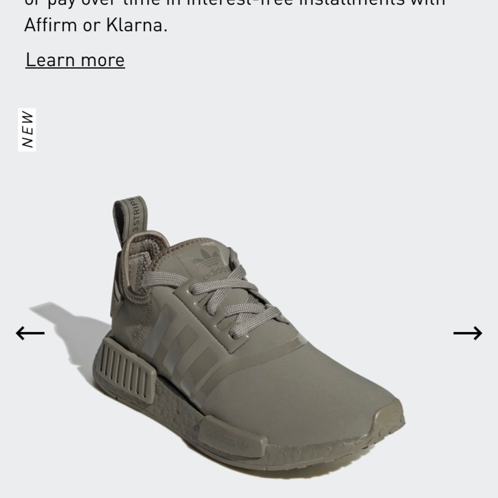 Green adidas nmd.